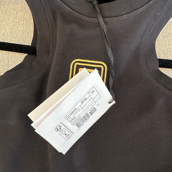 Balmain Black Tank Top with Gold Logo - Picture 2 of 3